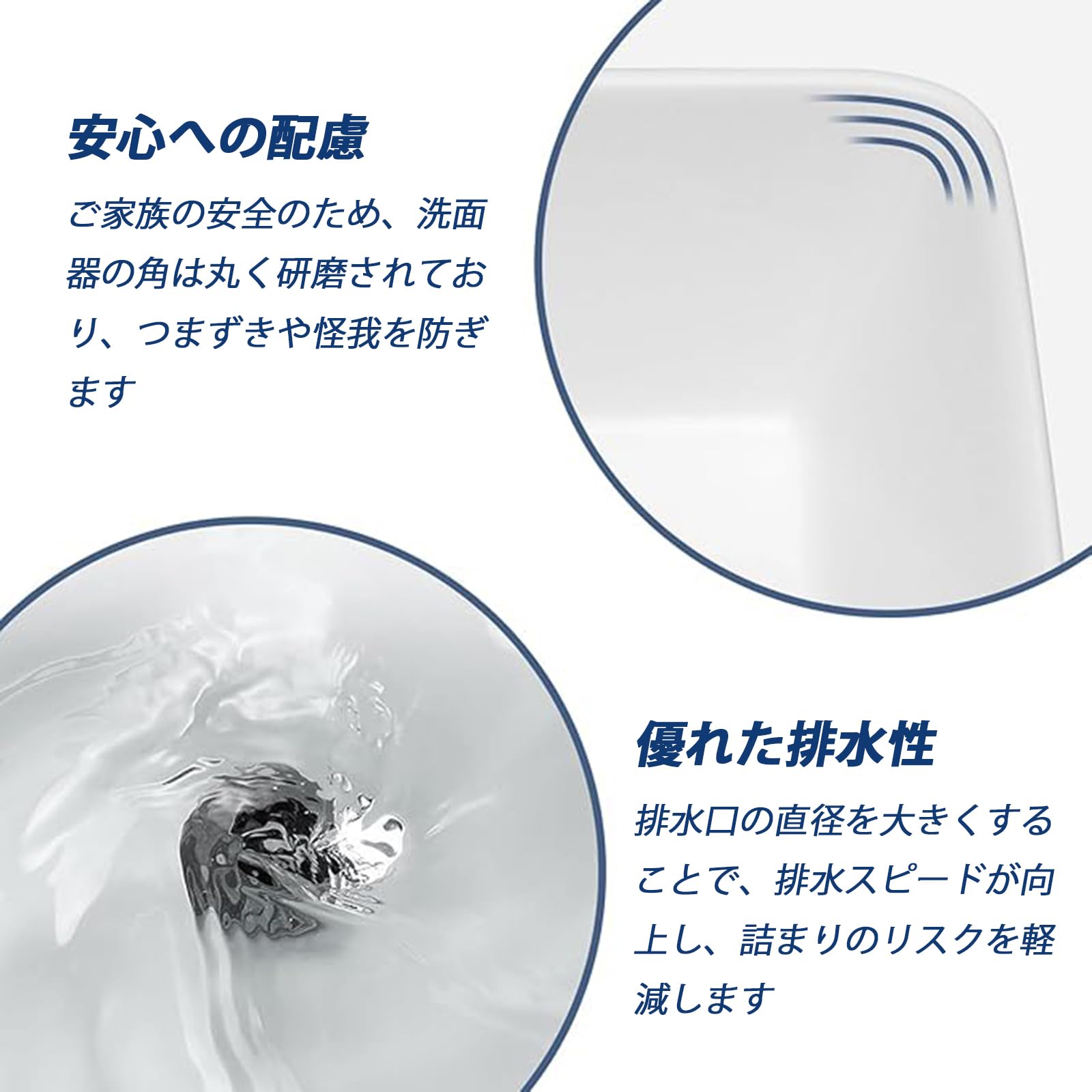 Amazon.co.jp: 手洗い器 置き型 40×30×13cm 長方形 小型 洗面ボウル