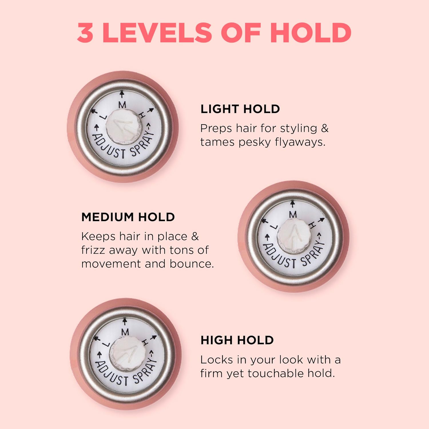 HOLD.ME Three-Way Hairspray by DESIGNME | Multi-Purpose Styling Spray for Hold and Volume | Provides Heat Protection & Shine | Flexible Hold, Fast-Drying and Long-Lasting for All Hair Types - Image 3