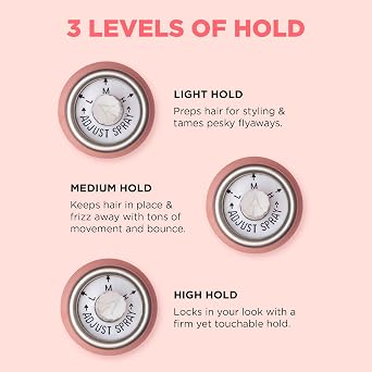 HOLD.ME Three-Way Hairspray by DESIGNME | Multi-Purpose Styling Spray for Hold and Volume | Provides Heat Protection & Shine | Flexible Hold, Fast-Drying and Long-Lasting for All Hair Types