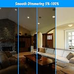 INCARLED 4Inch 3CCT LED Recessed Slim Pot Lights with Junction Box, Dimmable IC Rated Ceiling Lighting 9W 750LM (6pack, 5000K/4000K/3000K-3CCT)