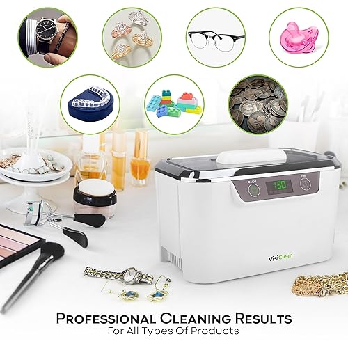 Miniatura 4 de InvisiClean Limpiador Ultrasónico Profesional Máquina para Joyería, Diamantes, Anteojos, lentes de Sol, dentaduras y Anillos - Modelo Pro Elite