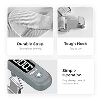 Vista 6 de pack all Báscula de equipaje de 110 libras, báscula digital de equipaje de mano, báscula de peso para maleta de viaje con pantalla LCD, batería