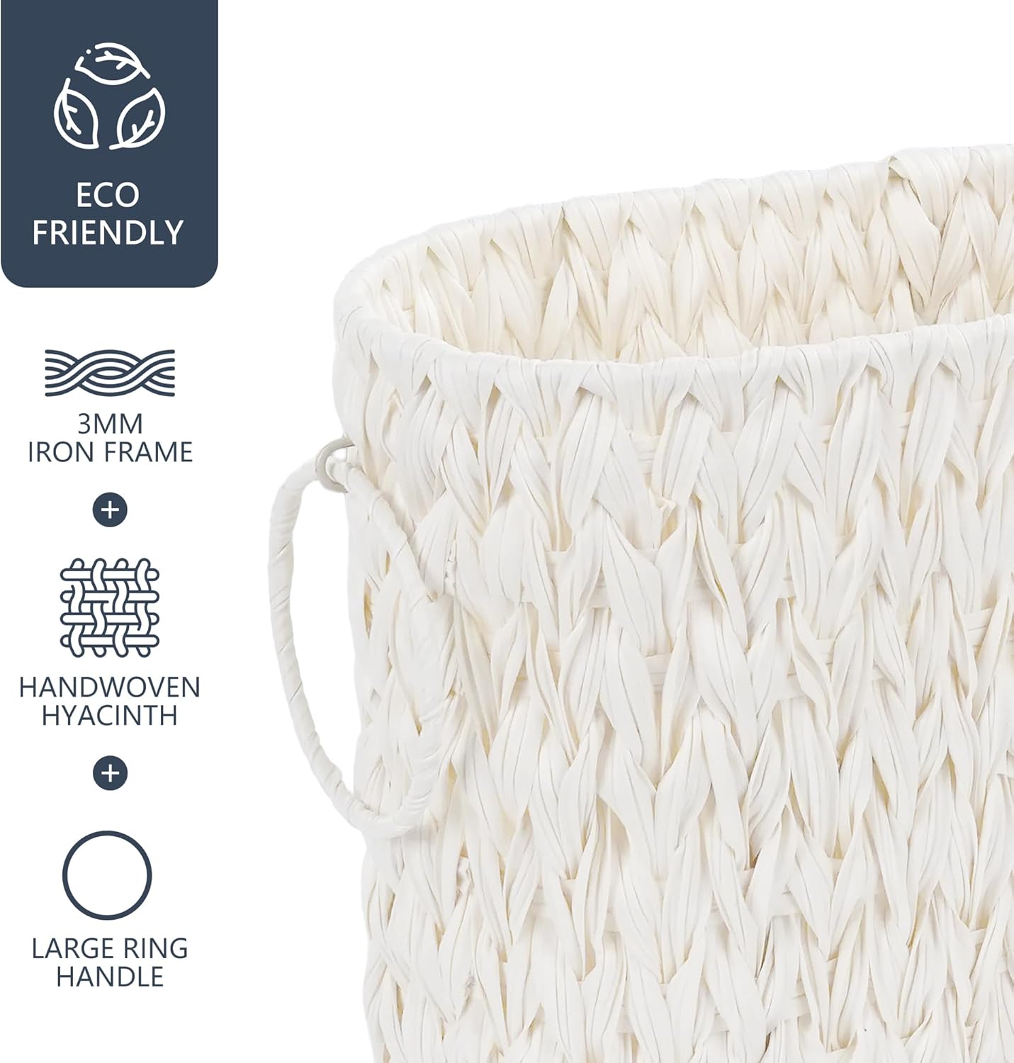 Coeusy Toilet Paper Basket,Boho Decorative Toilet Paper Storage,Large Wicker Basket for Bathroom Storage,Free Standing