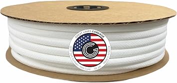3/8" 12/32" Soft Synthetic Upholstery Welt Cord, Braided, 56 Yards