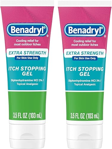 Miniatura 10 de Benadryl Gel antistamínico extra fuerte, antidolor, 3.5 onzas líquidas botella en onzas, 312547171571 1/9, 1, 1