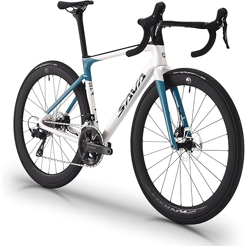 SAVADECK SLR7S Carbon Road Bike, T800 Carbon Fiber Frame Racing Bicycle with Shimano 105 R7120 24 Speed Groupset and Hydraulic Disc Brakes, Ultra-Light Carbon Bike