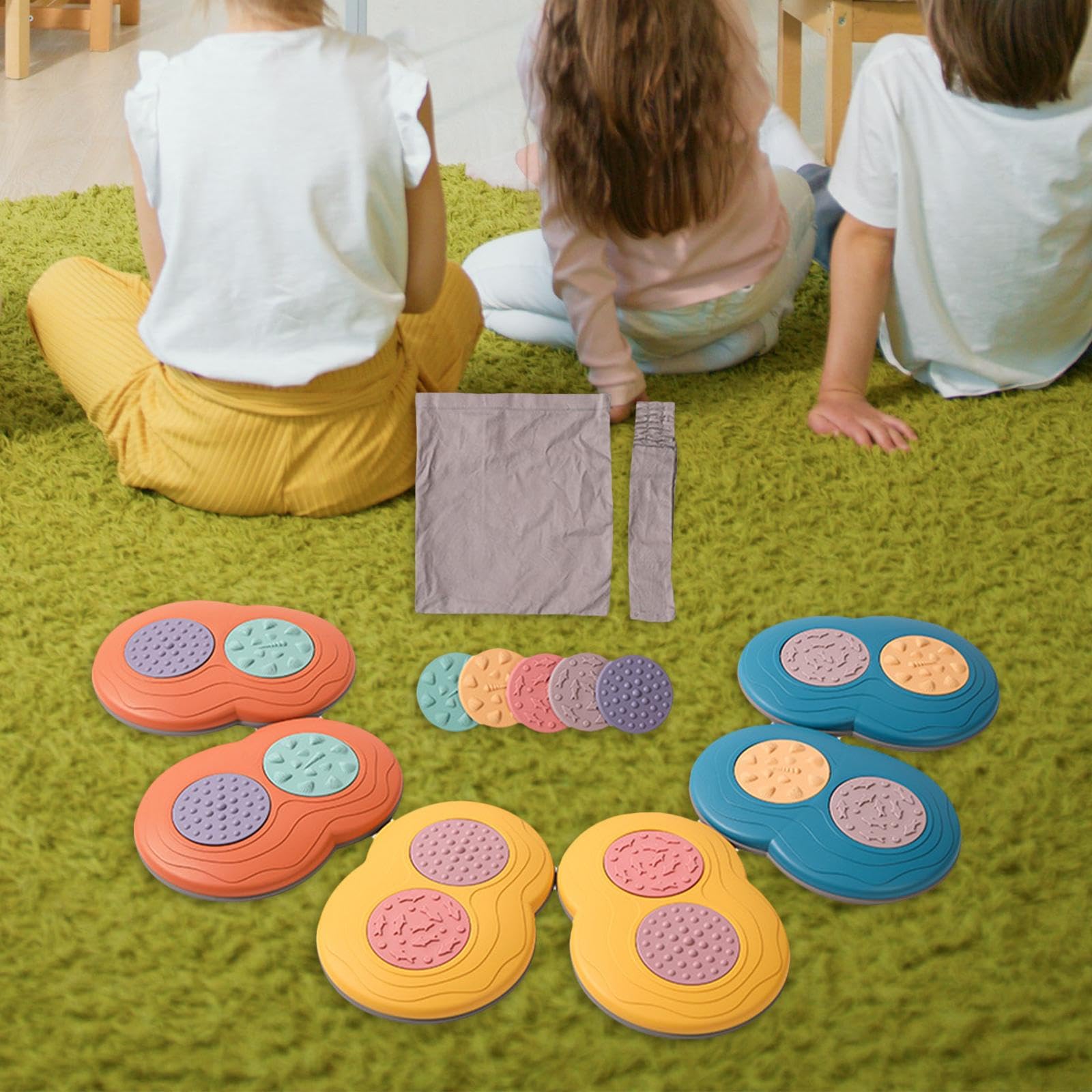 Piedras Antideslizantes para Niños, Equipo de Fitness para El Equilibrio Infantil