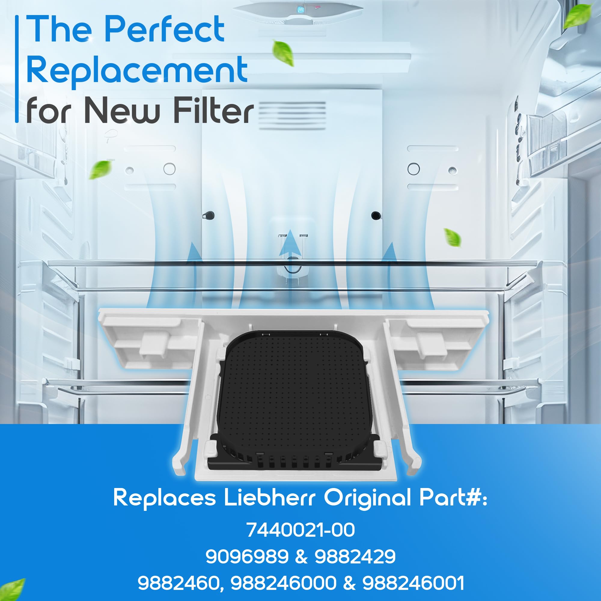 4x Filter Für Liebherr FreshAir Aktivkohlefilter 9096989 9882460