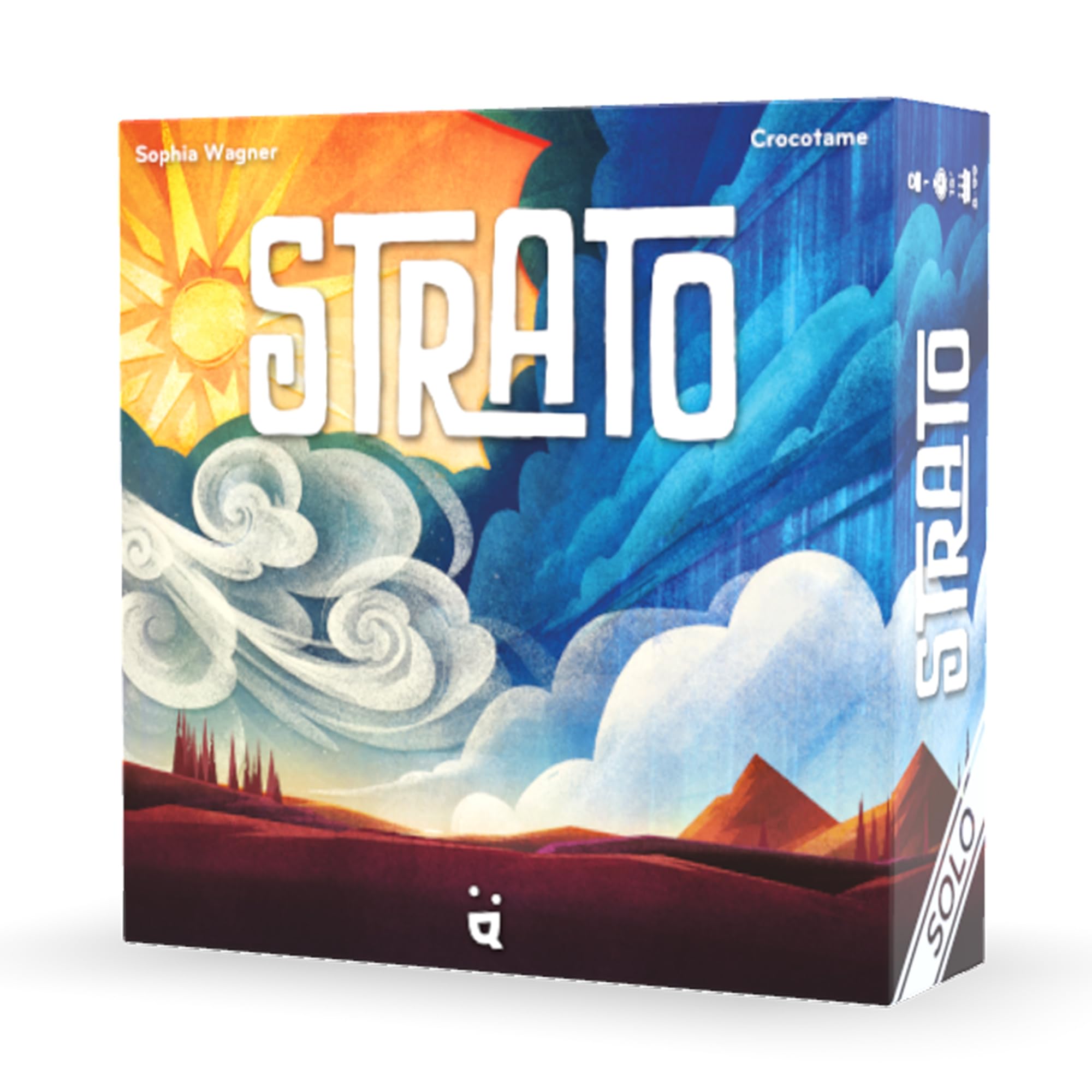 Helvetiq Strato Card Game - Master The Weather in This Fun Family Brainteaser Game for Kids & Adults, Ages 8+ 1-4 Players, 15 Minute Playtime, Made