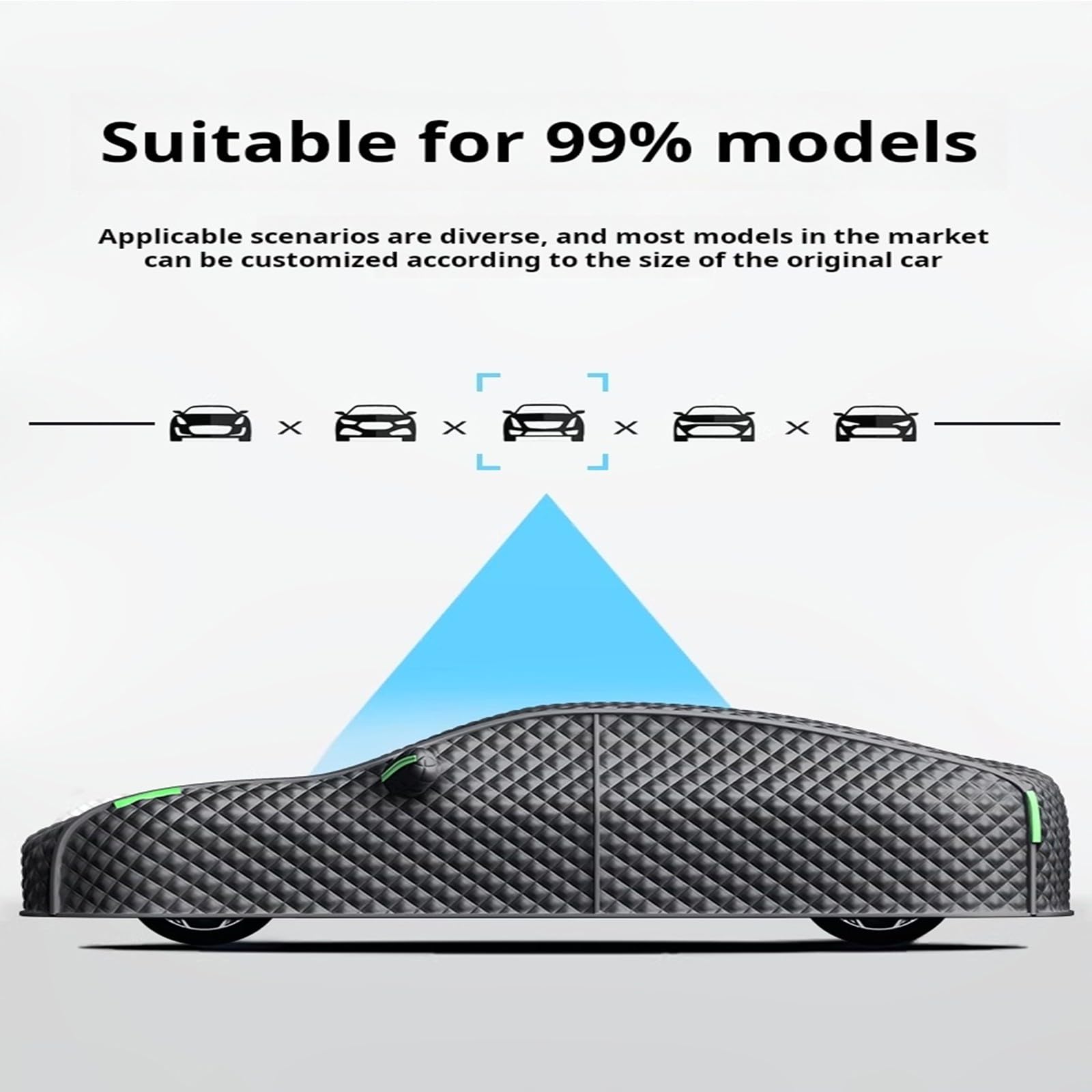 Bâche Voiture Extérieur Anti Grêle pour kia Ceed 2018-2023 Housse de Protection Exterieur Anti-grêle Imperméable Respirante