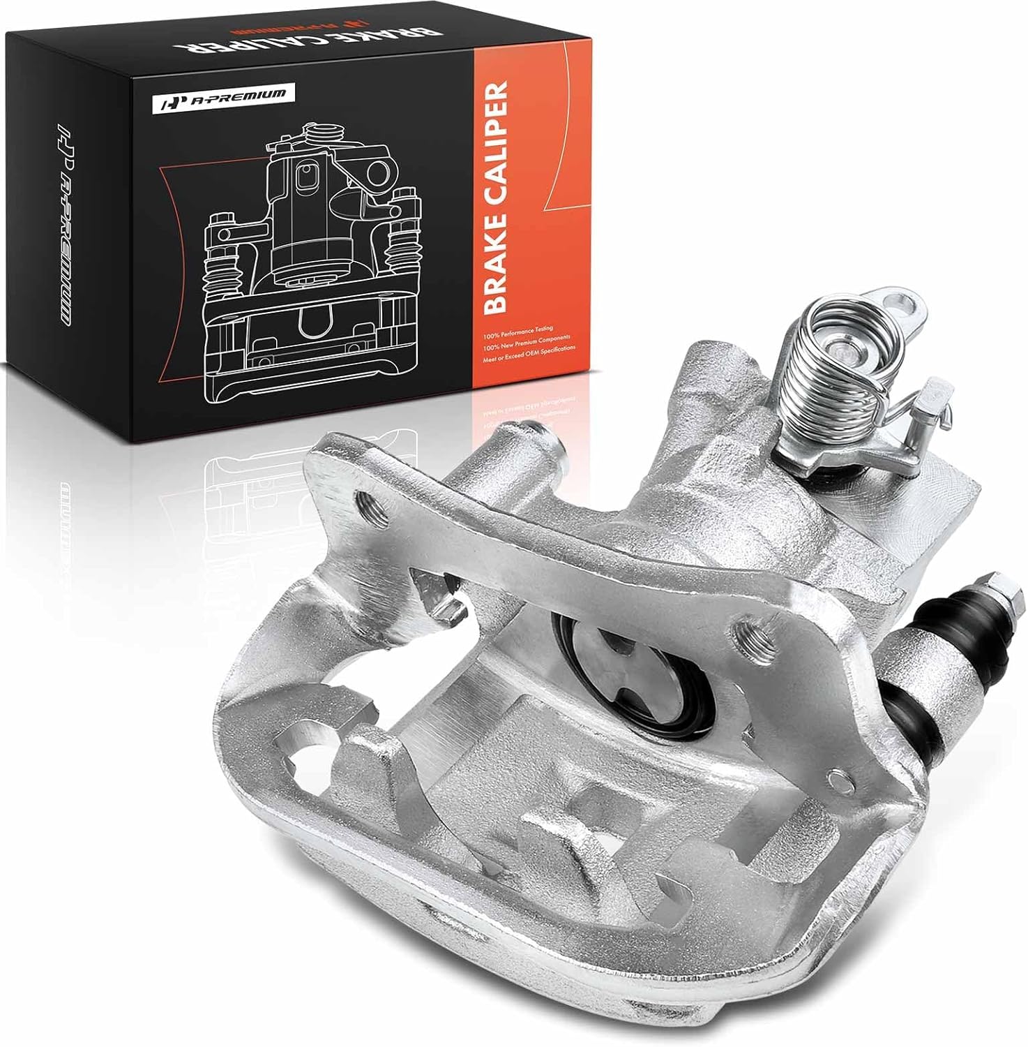 A-Premium Disc Brake Caliper Assembly with Bracket Compatible with Select Toyota Models - MR2 Spyder 2003 2004 2005 - Rear Left Driver Side