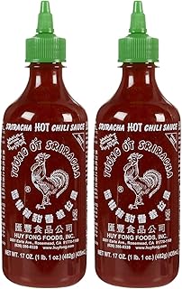 Huy Fong Sriracha Hot Chili Sauce Bottle-17 Oz-2 Pack