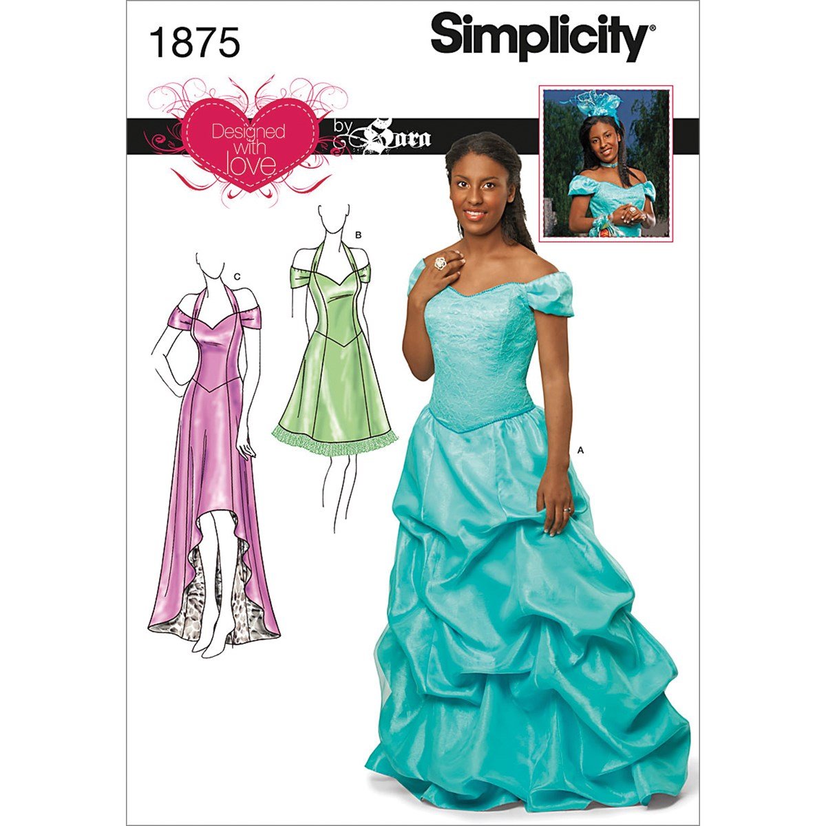 Patrons de Robes Simplicity 1875.P5 par Sara Taille 38 à 46