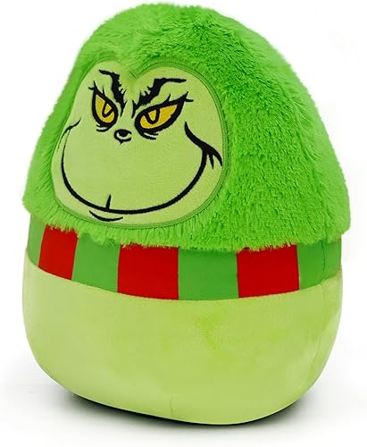 Miniatura 3 de AZATE Juguetes de peluche de monstruo verde navideño, peluche de perro, regalo encantador para niños, decoraciones de Navidad (monstruo verde)