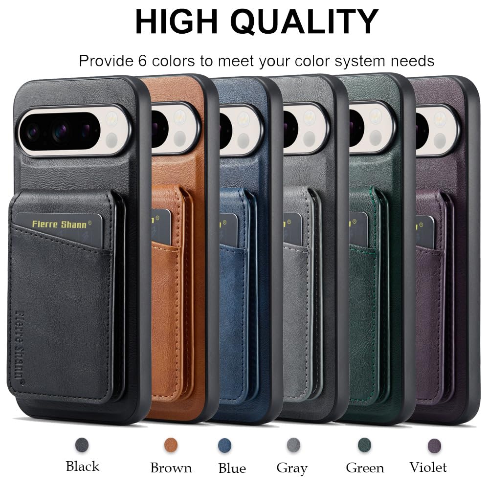 Altartar Magnetic Mobile Phone Case for Google Pixel 9 Pro XL, Leather Shockproof Flip Case with Stand and Card Slot - Image 2