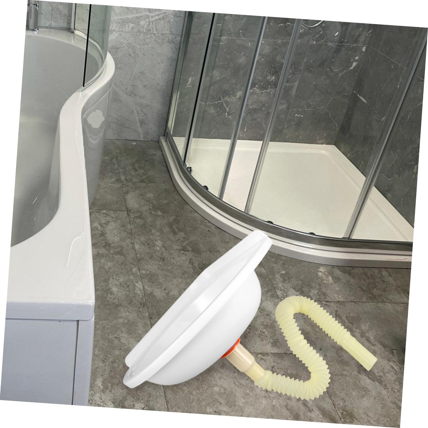 Lavabo Triangulaire en Plastique Léger, Montage Mural Facile, Design Compact et Gain de Place, pour Salles de Bain et Balcons Plusieurs styles