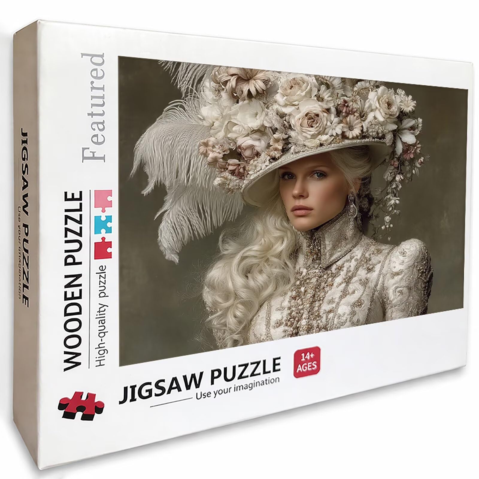 Femme Puzzle 2000 pièces Adultes, Puzzle Bois 99x70cm, Adultes Jeu éducatif Défi énigme avec Une Boîte d'emballage Exquise, Jeu Relaxant Détente Collection, Cadeau Fille, Decoration, (Fleur) 6-1350