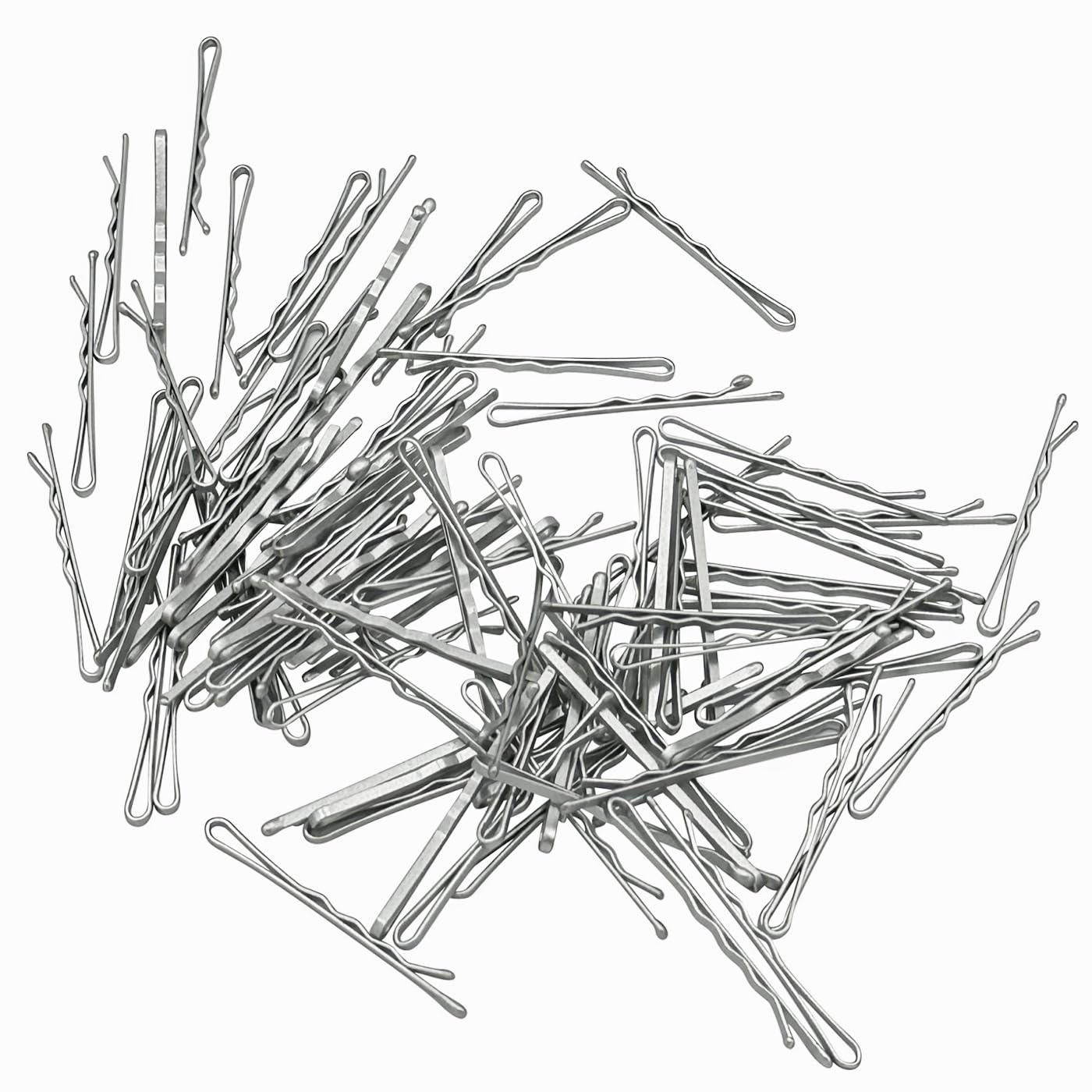 HAARallerliebst® Premium Bobby Pins Hair Clips, Pack of 100 Silver, Extra Wide and Stable, 5 cm Hair Pins Set - Image 2