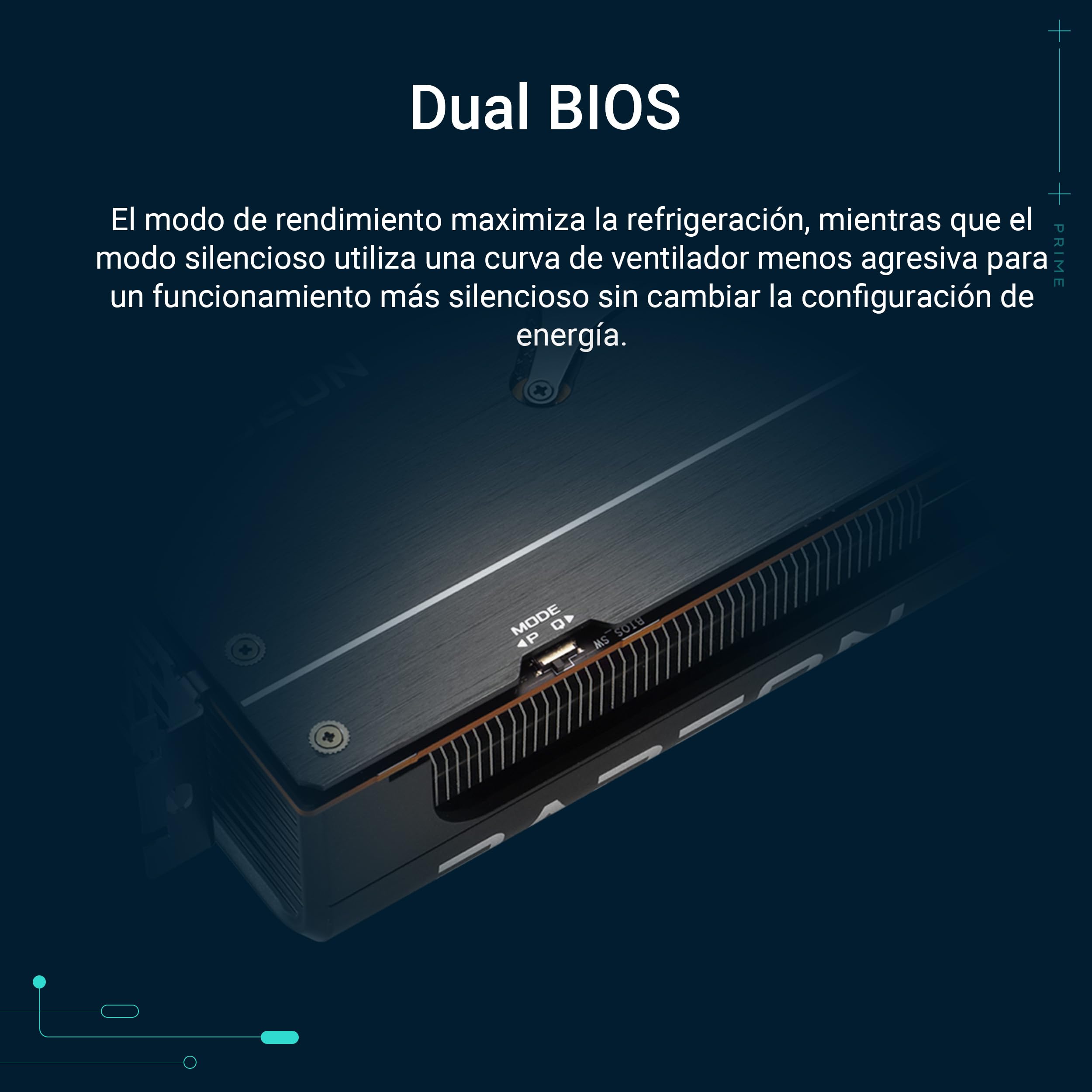 ASUS Prime Radeon RX 9070 XT OC Edition 16GB GDDR6 - Tarjeta gráfica | PCIe 5.0, HDMI/DP 2.1, diseño de 2,5 ranuras, ventiladores axial-tech, rodamientos de doble bola, Dual BIOS, ASUS GPU Guard