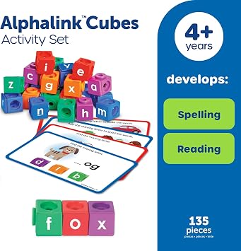 Learning Resources AlphaLink Cubes Activity Set