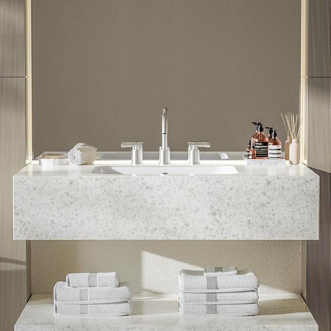 Grifería Lavamanos 3 Huecos 8 Pulgadas Acabado Cepillado miniatura 2