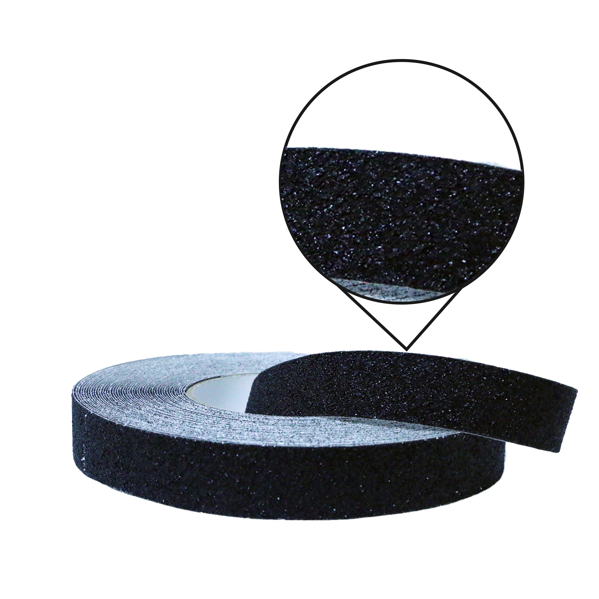 Duravel Anti-slip tape 1'x18 Meter - strong grip abrasive tape roll outdoor stair treads non-slip adhesive safety track tape - Black