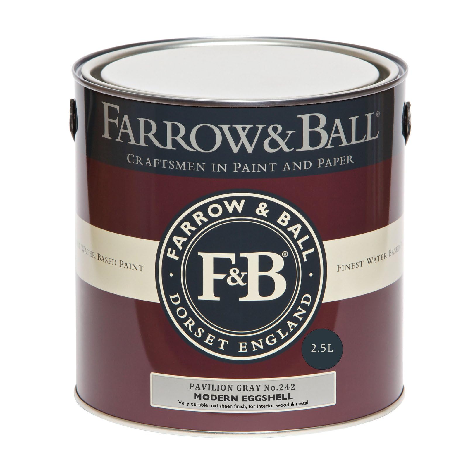 F&B Modern Eggshell-Pavillion Gray-2.5 L