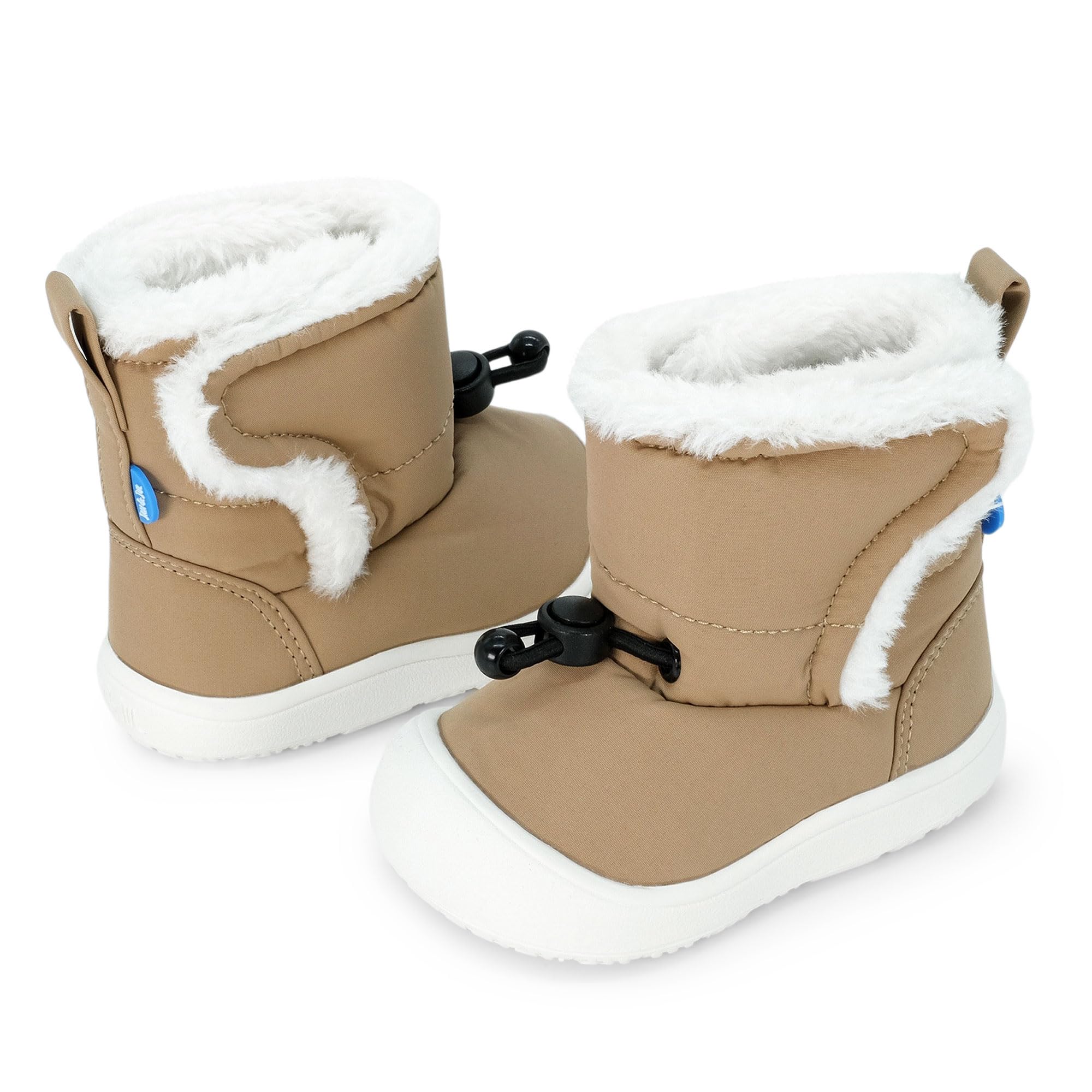 Jan & Jul Botas de nieve aisladas para bebé, ligeras, con forro de piel sintética
