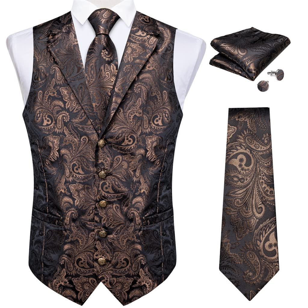 Coffret boutons de manchette carrés et gilet violet idée cadeau homme