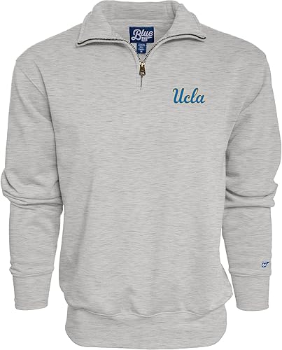 Miniatura 157 de Blue 84 Sudadera con cremallera de un cuarto para hombre de la NCAA Gris
