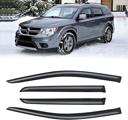 Miniatura 62 de Viseras de ventana para Toyota Camry 2007-2011, protectores de lluvia, deflector de ventilación, sombra humo oscuro 07 2008 2009 2010 11, con cinta