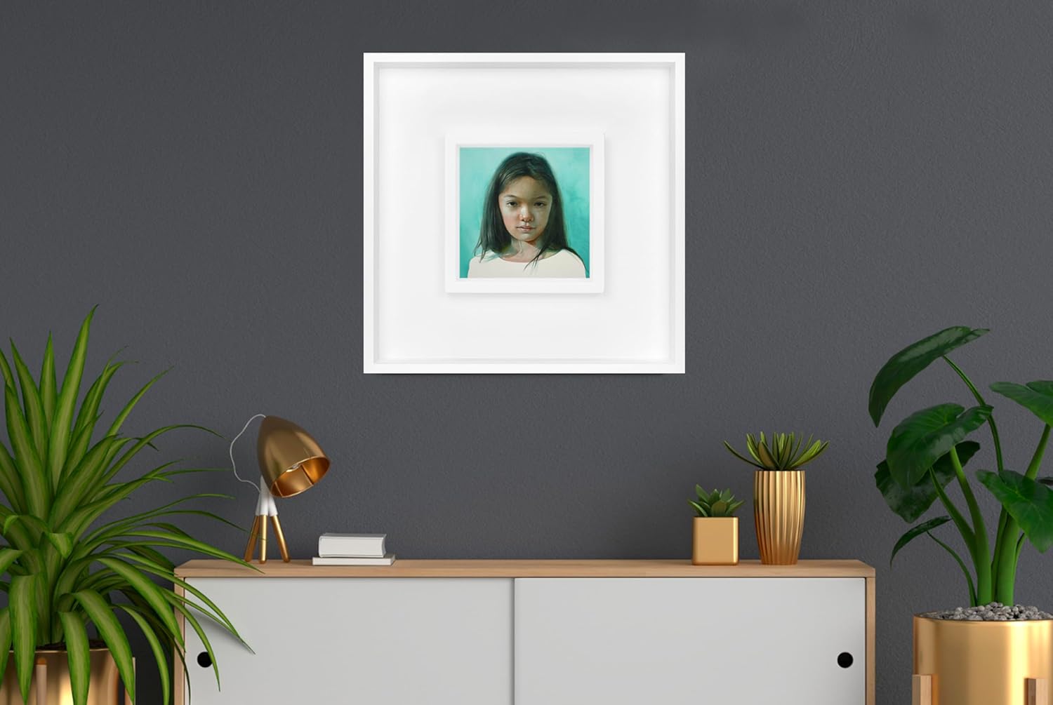 Ampersand Art Supply Duoframe | 6" x 6" | 2-in-1 Solid Hardwood Art & Canvas Frame in White Finish for Painting Panels, Mounted Photos & Wall Artwork