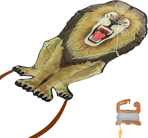 Miniatura 2 de WindNSun Animal Shaped Kites - Rainforest & SkyZoo Land Animal Kites and Sealife Marine Animals w SkyTails, Kite Handle, and Kite String