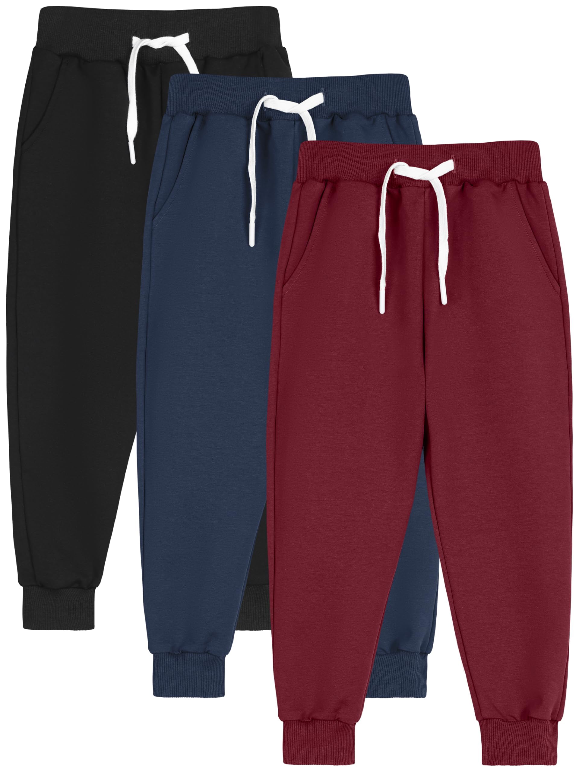 Resinta Boy Joggers Sweatpants Toddler Cotton Pant with Pockets Drawstring