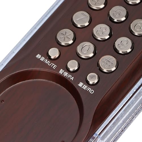 Miniatura 8 de Teléfono de pared vintage europeo Retro escritorio, montado en la pared de doble propósito teléfono con cable teléfono fijo de pared con luz para el