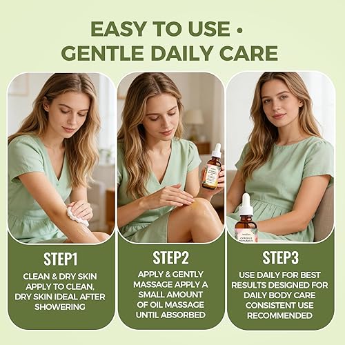 Miniatura 5 de Aceite Cyperus Rotundus para depilación, fórmula orgánica prensada en frío para ayudar a reducir la apariencia de cabello no deseado, aceite