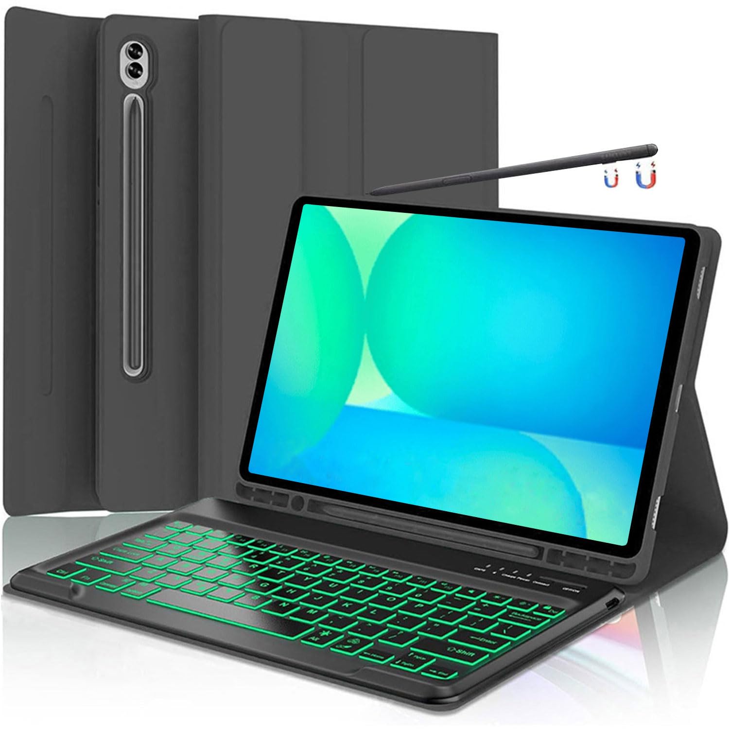 Galaxy Tab S10 FE+ 用 純正キーボード付きケース Amazon.com: Samsung Galaxy Tab S10 FE+ Book Cover Keyboard Slim