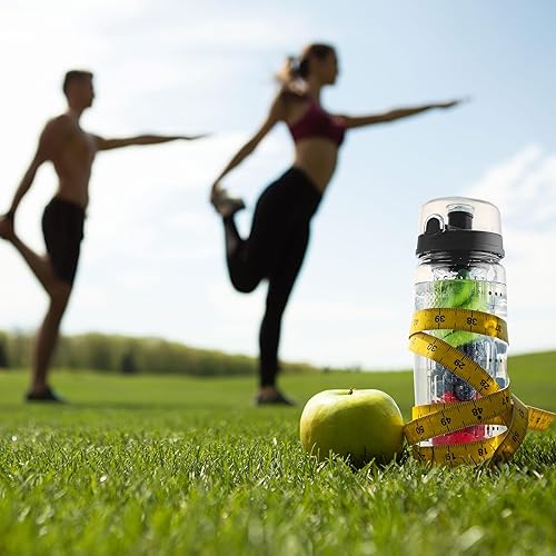 Miniatura 7 de Zulay - Botella de agua con infusor de frutas, 34 onzas, a prueba de fugas, con varilla de infusión de longitud completa, regalo ideal para hombres
