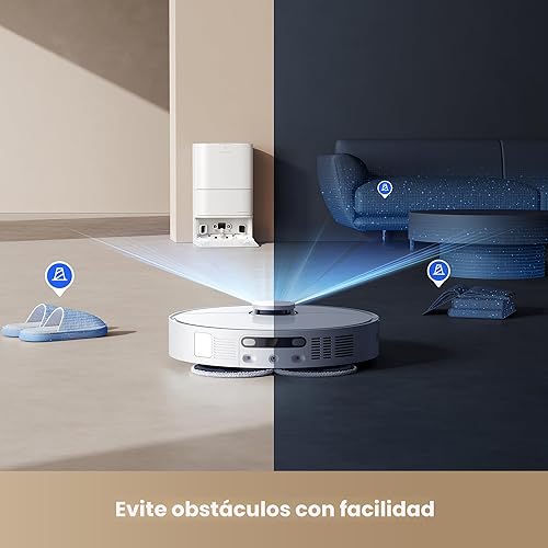 Miniatura 8 de DREAME L40s Ultra CE Robot Aspirador y Trapeador Combo con muelle de autovaciado, succión de 13,000 Pa, fregona autolimpiante y elevación