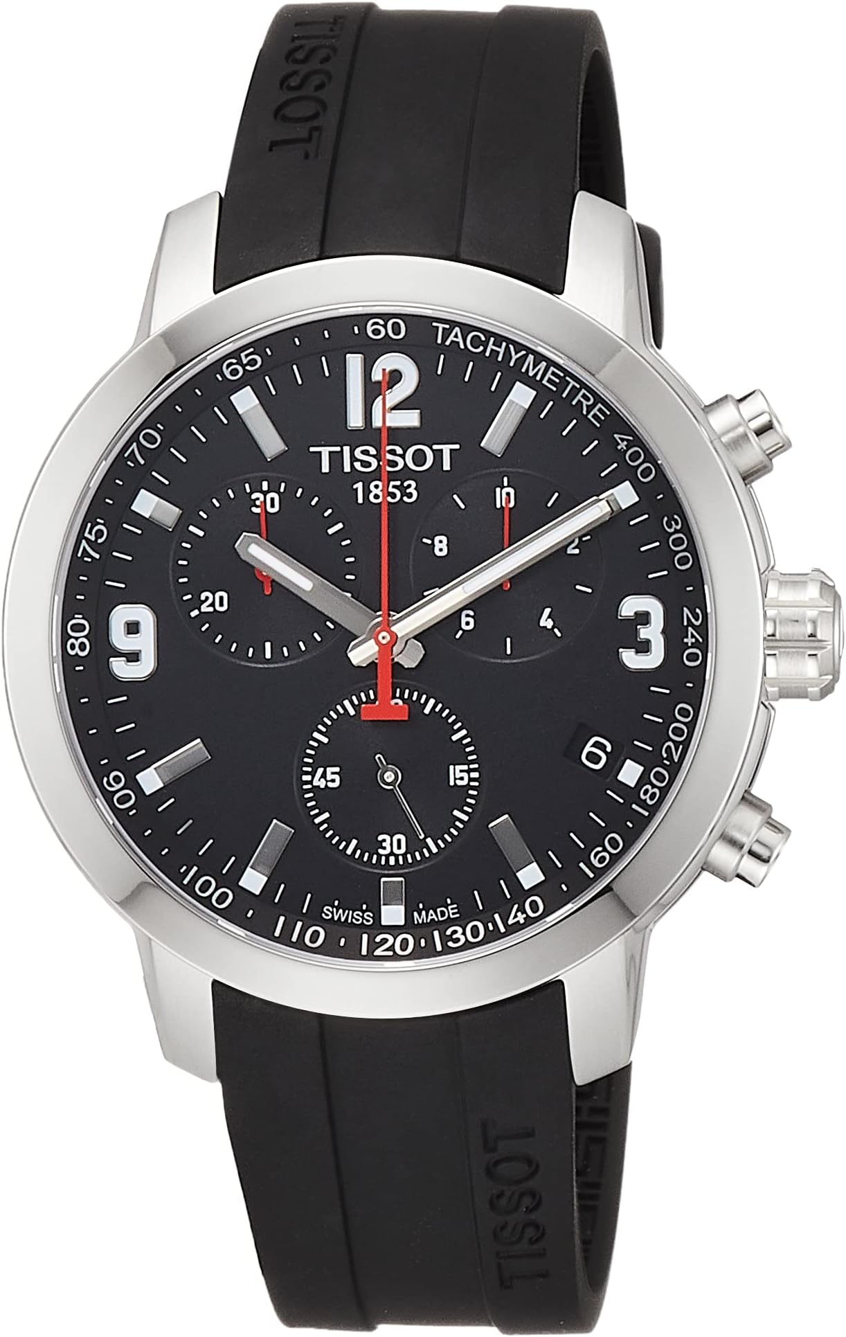 Tissot Men's T0554171705700 PRC 200 Analog Display Swiss Quartz Black Watch