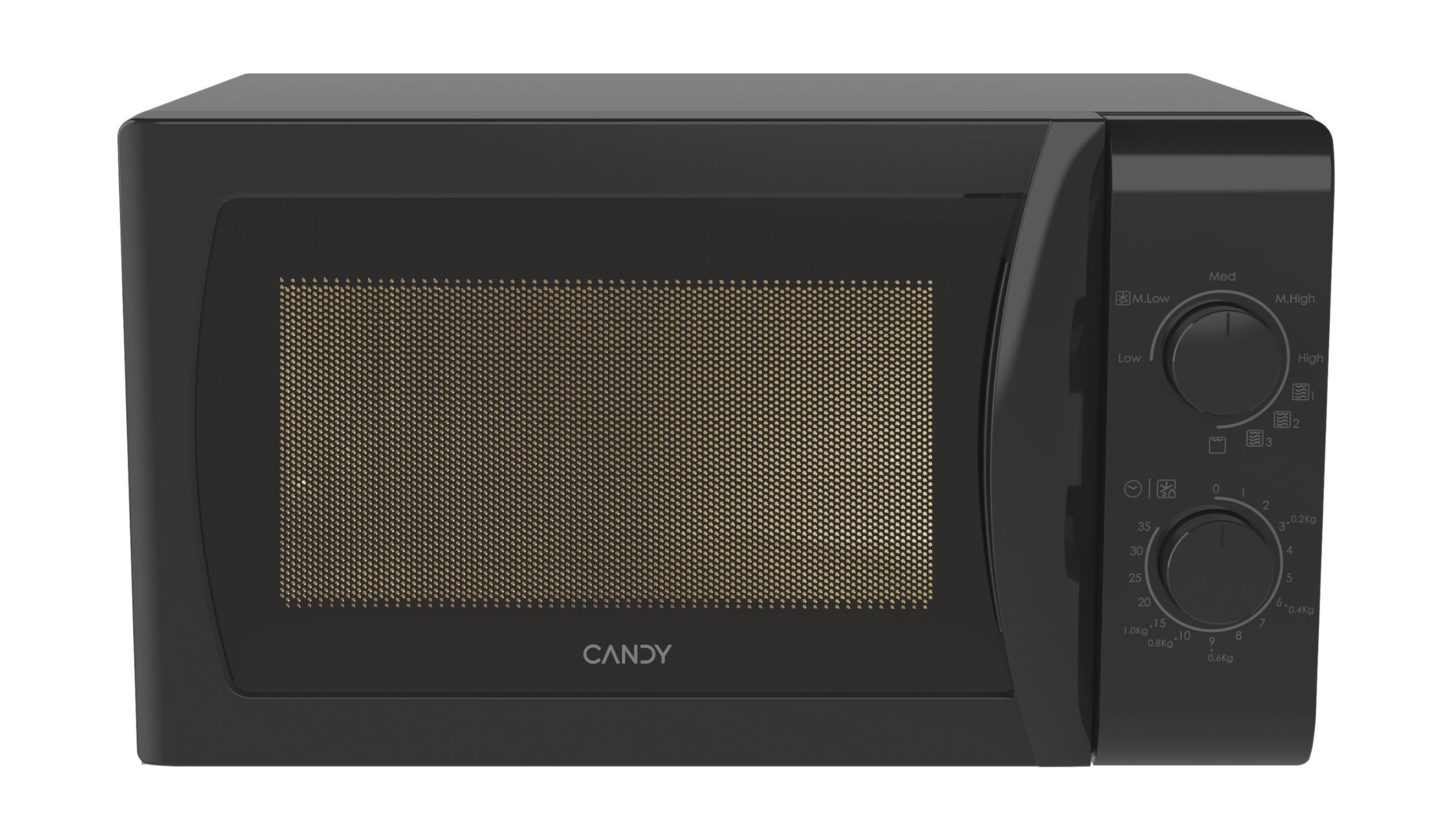 Candy Idea CMG20SMB Microondas con Grill, 20L, 800W-1050W,5 Niveles de Potencia, 5 Programas Automáticos,Alerta Acústica Finalización, Plato 25,5CM, Grill Rack,Descongelación, Apertura Izquierda,Negro