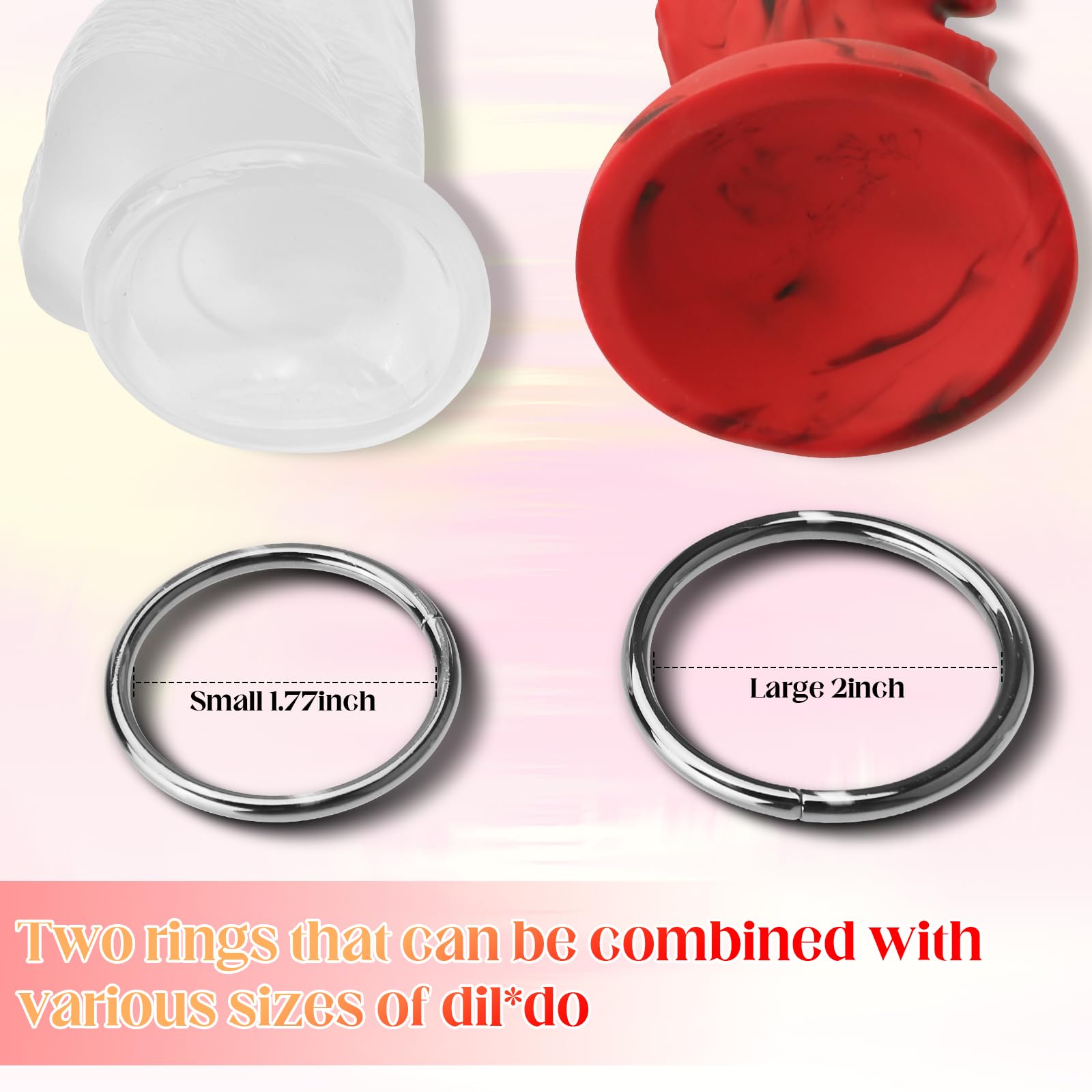 Strap On Dildo Harness, Adult Sex Toys for Women Men Strapon Pegging Dildos, Adjustable Soft Nylon Thorax Strap-on Harness with 2 Size Metal O-Rings, Oral Adult Toy for Lesbian Gay Couples Anal Play