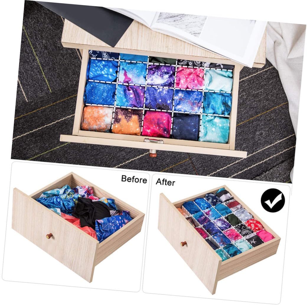 VILLCASE Set 34 Divisori Regolabili per Cassetti in Plastica Pp Design Angoli Arrotondati, Separatori Versatili per Organizer Cucina e Ufficio