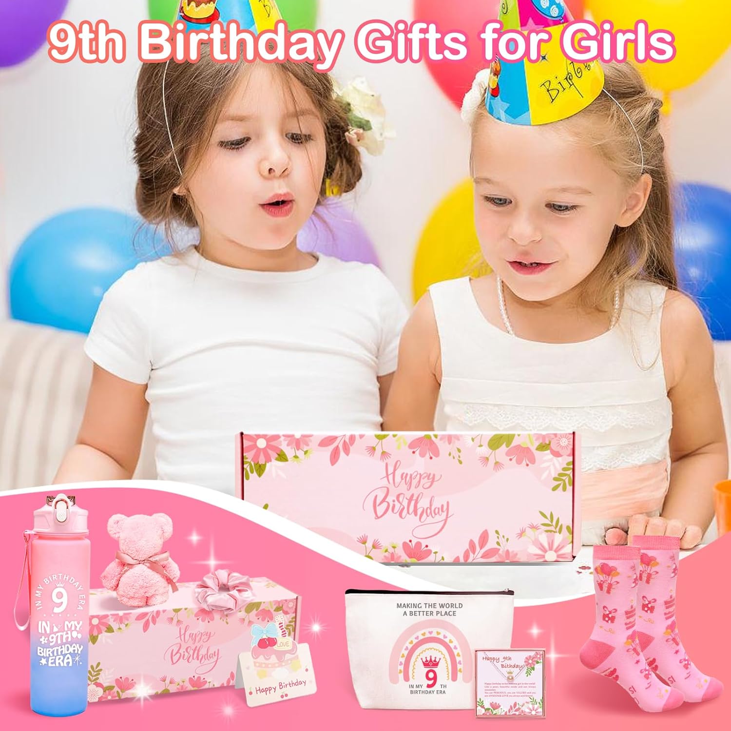 Gifts for 9 Year Old Girl 9th Birthday Gifts for Girl Ideas for Daughter Funny 9th Birthday Decorations for Her Sister Niece Granddaughter Popular Double Digits Birthdays Gift for Teen Girls - Image 7