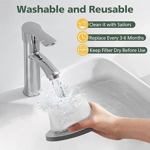 Miniatura 6 de Paquete de 6 filtros de repuesto 2033 compatibles con aspiradora Bissell Featherweight Stick sin bolsa 20331, 20333, 20334, 20336, 20339, 2033M, 6