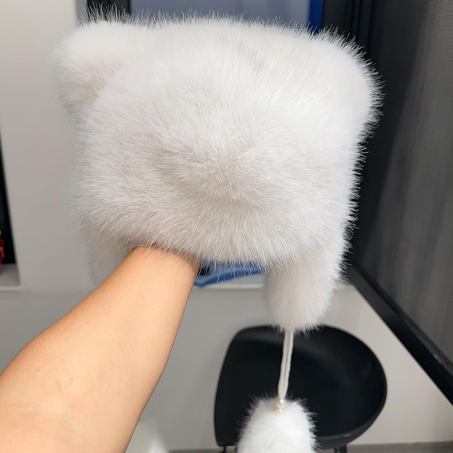 Cute Girls Bear Ear Shape Hat Winter Outdoor Cycling Skiing Climbing Cold Weather Keep Warm Trapper Winter Flap Plush