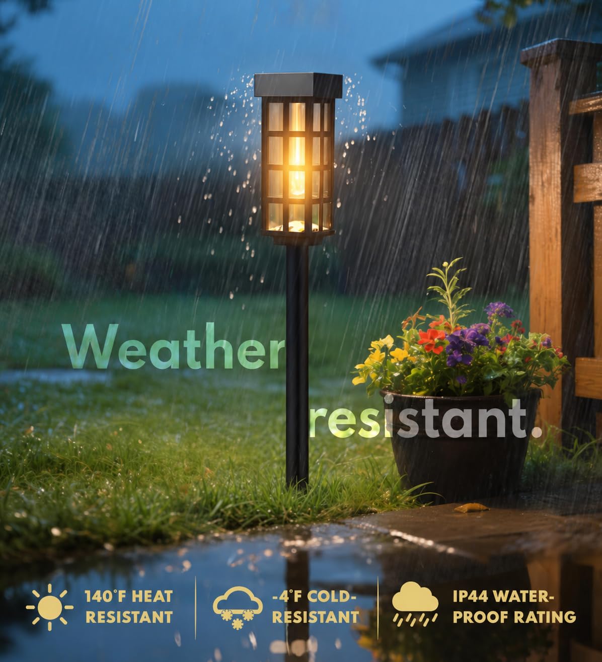 8 Stück Solar-Weglichter, LED-Solarleuchten für den Außenbereich, IP65 wasserdichte Outdoor-Solarleuchten für Hof, Auto On/Off, Solar-Gehweg-Lichter, Landschaftsbeleuchtung für Terrasse, Auffahrt,
