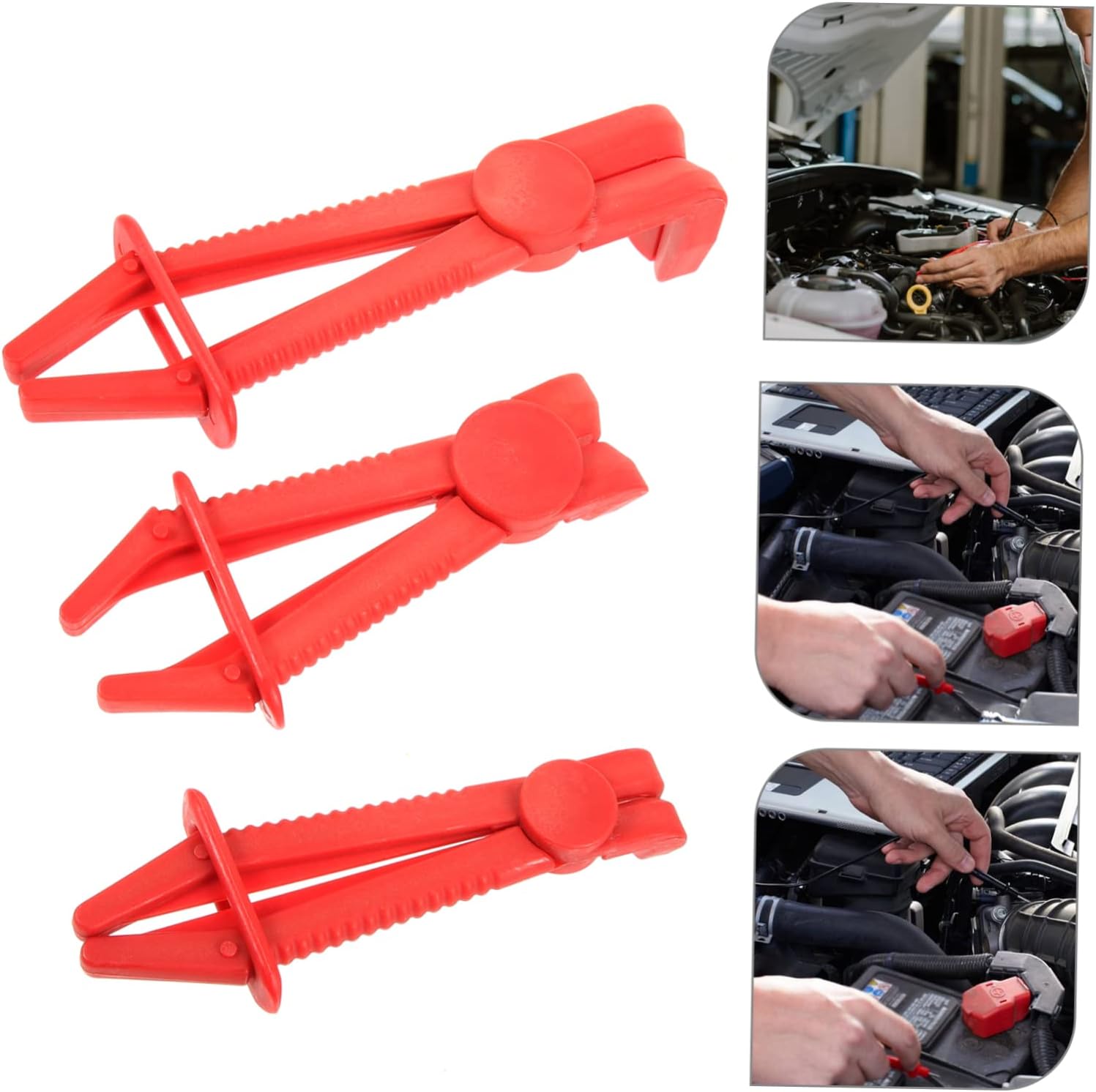 PRETYZOOM 3pcs Hose Pinch Off Pliers Automotive Hose Clamp Tools for Coolant Brake Vacuum Repair Compact Lightweight Design for and Transport