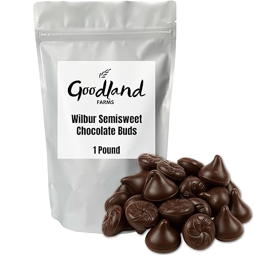 Brotes de chocolate semidulce  Chocolate semidulce para hornear, bolsa resellable de 1 libra  Fabricación de dulces y aperitivos de primera calidad