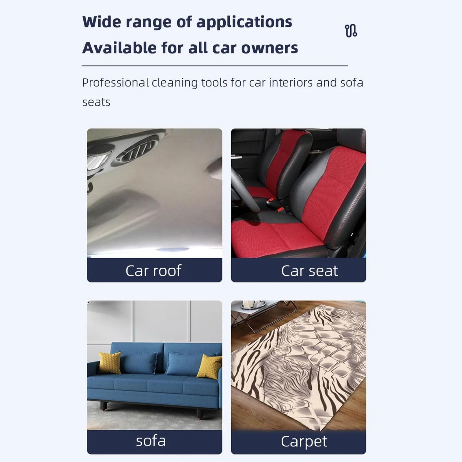 Yunseity Car Carpet Extractor, Upholstery Cleaner and Carpet Extractor and Auto Detailing Hand Wand Tool with Clear Head, Stainless Steel Upholstery Cleaning Tool for Mytee for ShopVac